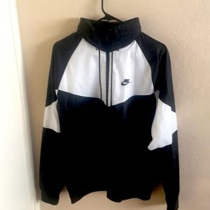 Nike Windbreaker Track Jacket Black/White Men’s M